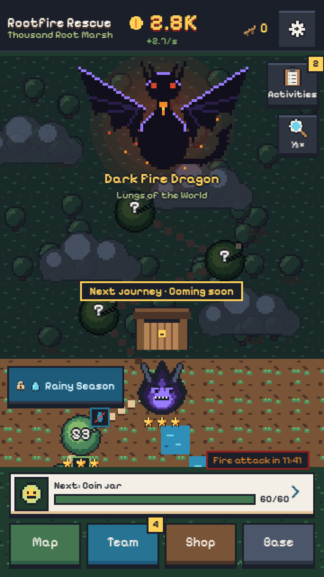 Weekly event and the fire dragon boss